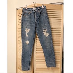 RE/DONE Levi’s High-Waisted Distressed